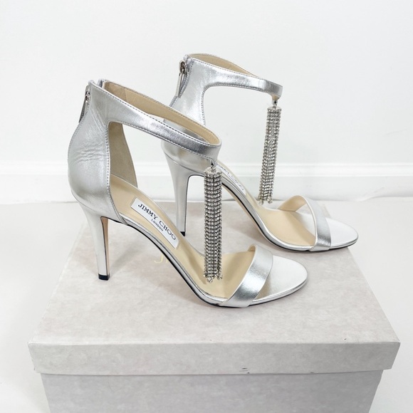 New Jimmy Choo Viola 100 Crystal Heels - Picture 6 of 11